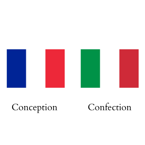 fabrication française et italienne